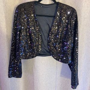🚫SOLD🚫 Sequined Cropped Blazer